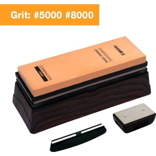 HIAMEA New ceramic stone Knife Sharpener whetstone Sharpening Stones grinding stone System honing set 5000 8000 grit
