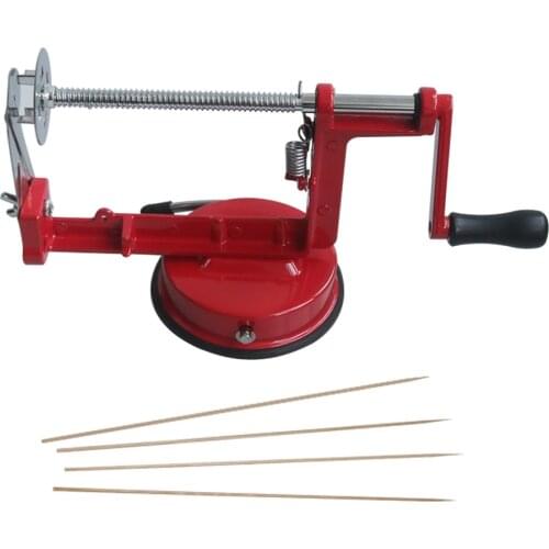 Red Machine Vegetable Spiraliz Stainless Steel Twisted Potato Apple Slicer Spiral French Fry Cutter Cooking Tools potato cutter