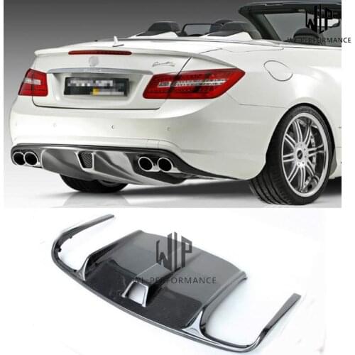 W207 High Quality Carbon Fiber Rear Lip Diffuser Car Styling For Mercedes-Benz E Class E200 E260 E350 Coupe AMG Body Kit 2010-UP
