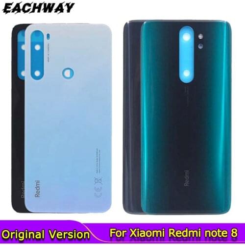 New For Xiaomi Redmi note8 pro Battery Cover Back Glass Panel Rear Housing case For Redmi Note 8 pro Back battery Cover Door
