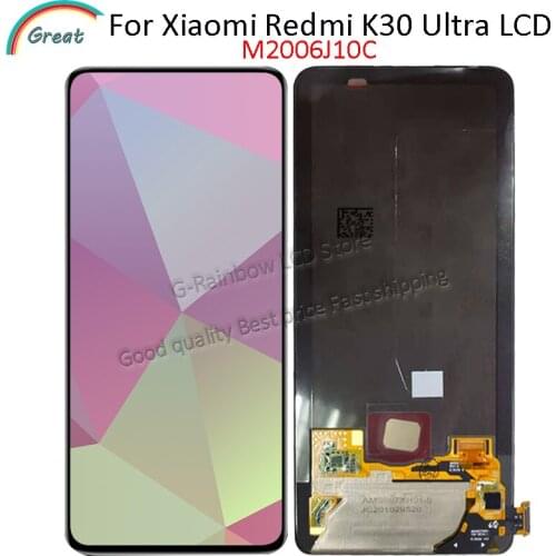 6.67'' AMOLED For Xiaomi Redmi K30 Ultra LCD Display Touch Screen Digitizer Replace for K30 Ultra LCD M2006J10C Display