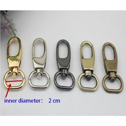 10 pcs/ lot Handbags luggage hardware accessories Hooks for the clasps Pale golden