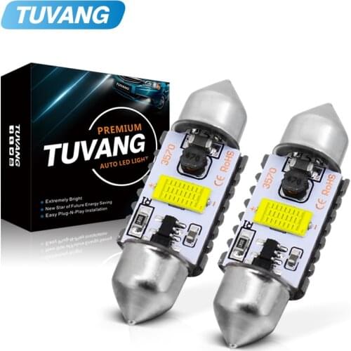 2x Festoon 31mm 36mm 39mm 41mm LED C5W LED Car Lights Canbus Error Free LED Bulb Interior Dome Door Map Light Auto Lamp 12V
