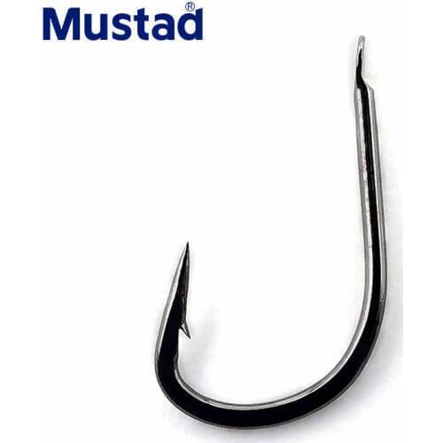 5packs/lot Mustad 10114 Carbon Steel Fishing Hook Freshwater Barbed Hook 1#-15# Competition Carp Fishhooks Wedkarstwo Anzol