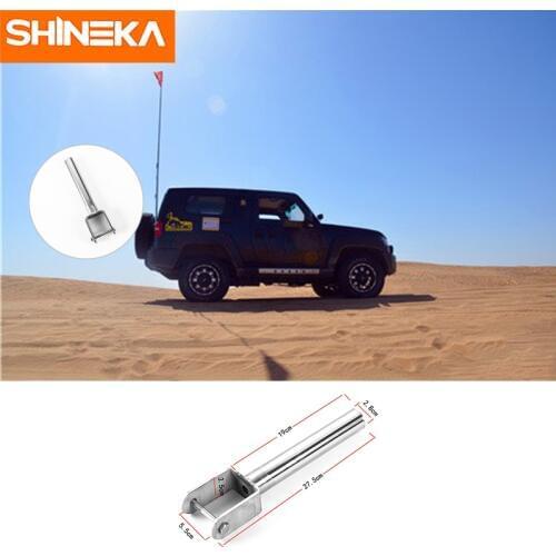 SHINEKA Car Pole Bracket Flag Holder Car Accessories for Jeep Wrangler JK JL 2007-2018