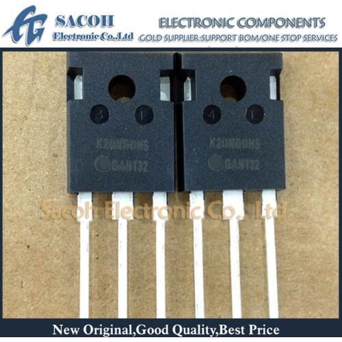 Free Shipping 10Pcs SKW20N60HS SKW20N60 K20N60HS K20N60 TO-247 20A 600V Power IGBT Transistor