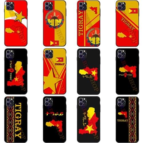 For iPhone 6 7 8 S XR X Plus 11 12 Mini Pro Max SE2020 Tigray Flag Latest Designs TPU Phone Fashion Cases