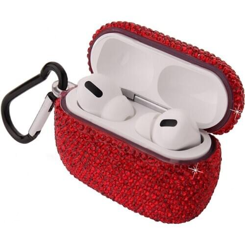 Luxury Glitter Rhinestone Gemstone Earphone Case for Airpods for Apple Airpods Pro 3 Hard PC Protective Case Diamond Cover