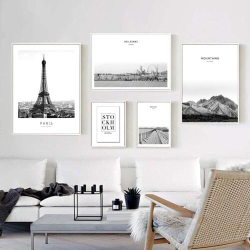 Black and White Wall Art Pictures for Home Design Canvas Painting Nordic Poster Minimalist Prints Living Room Office Decor