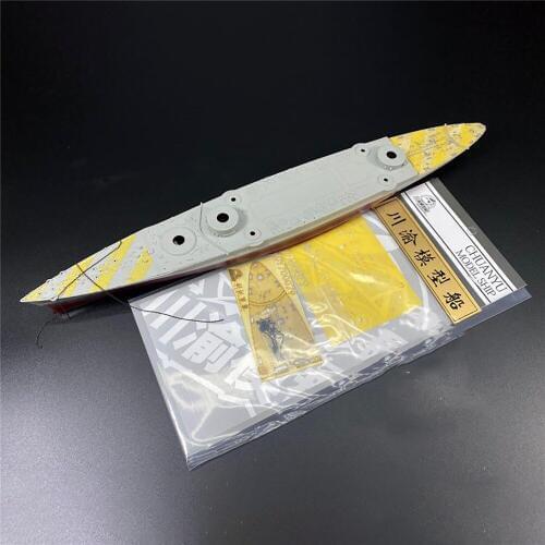 Wooden Deck & Stripe Cover Paper for 1/700 Trumpeter 05778 Littorio Model Battleship Accessories