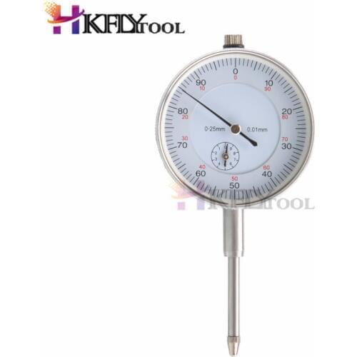 Dial Indicator 0-10mm 0-25mm 0-30mm 0.01mm With Lug Dial Gauge Micrometer Caliper Table Of Measuring Tools