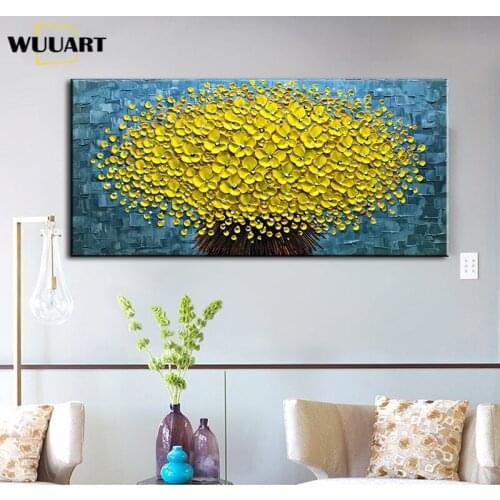 Painting Flowers Wall Decoration Abstract Flower Oil Painting Hand-Painted On Canvas Living Room Home Wall Art painting No Frame