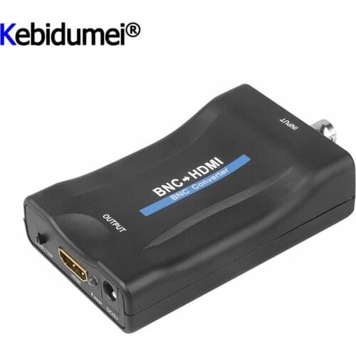 Kebidumei BNC To HDMI-compatible Converter 1080P/720P Display Video Conversor SurveillanceTV signal Converter with USB Cable