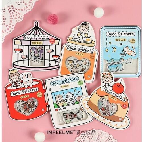 20set /1lot Kawaii Stationery Stickers good day series Diary Decorative Mobile Stickers Scrapbooking DIY Craft Stickers