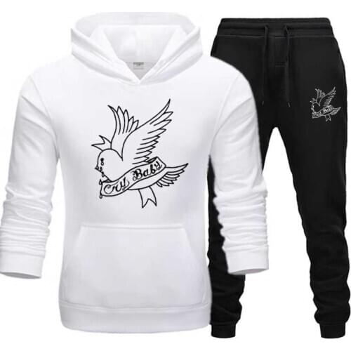 Lil Peep Mens Sets Casual Warm Hoodies and Pants Sad Boy Wholesale Sports Suits Drop Shipping Sweatshirts Tracksuits Sportswear