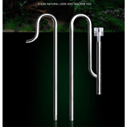 Lily yet pipe surface skimmer stainless steel degreasing tube inflow outflow fish water plant tank ADA style