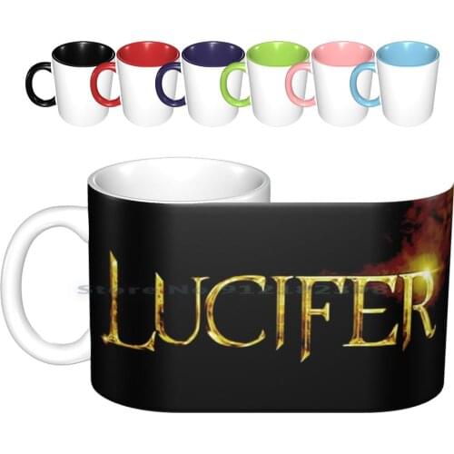 Lucifer! Ceramic Mugs Coffee Cups Milk Tea Mug Ella Lopez Lucifer Art Lauren Lopez Top Selling Lucifer Series Tom Ellis
