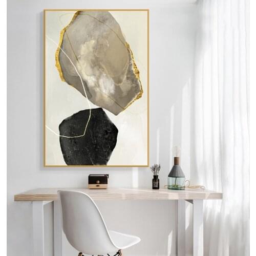 Minimalist Marble Prints Canvas Painting Wall Art Black and White Stone Picture Nordic Canvas Poster Paintings Wall Decoration