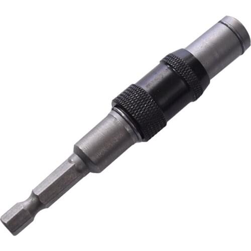 Black Magnetic Hexagon Screw Electric Drill Steering Connecting Rod Tip Multi-angle Quick-change Universal Adapter Rod