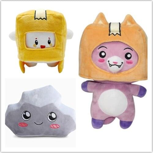 New Lankybox Removable Cartoon Robot Plush Toys Cute Soft Stuffed Pillow Dolls For Kid Girls Birthday Gift