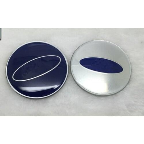 Wholesale 200pcs 56mm 60mm 65mm metal quality car decal stickers with F logo Car wheel center cap for USA car maker Ford series