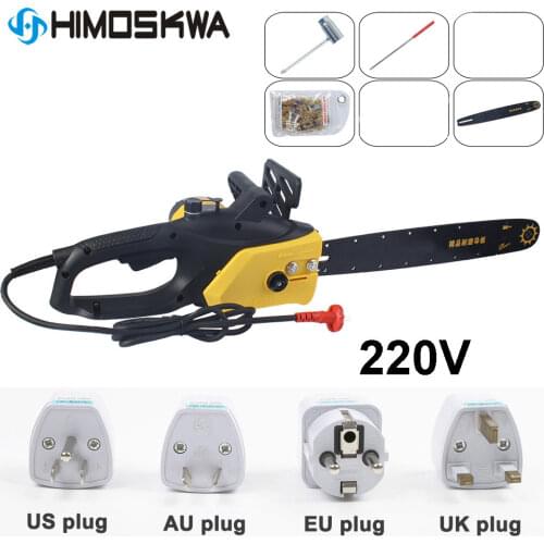 Chainsaw sawing household high-power 2200w multi-function plug-in electric chainsaw 220V