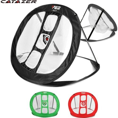 Catazer Folding Golf Chipping Network Indoor Outdoor Golf Pitching Cage Golf Chipping Net Training Aids Golfing Target