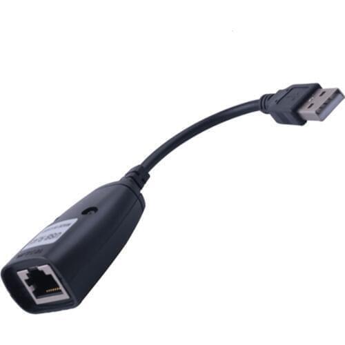 Elistooop USB 2.0 Extension Extender Adapter Up To 150ft for CAT5 CAT6 RJ45 Lan Network Ethernet Repeater Cable