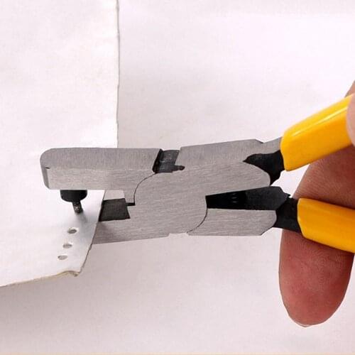 Household Universal Hand Leather Strap Watch Band Belt Punching Tool Yellow Small Hole Punch Pliers Tool with 2.0mm (round hole)