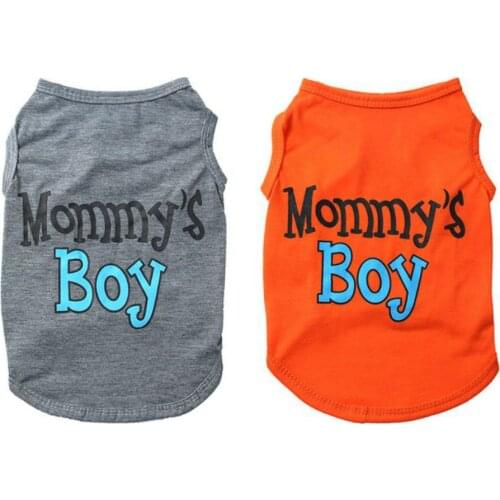 Pets T-Shirt Dog Clothes Summer Puppy Dog Clothes Pet Cat Vest Cotton T Shirt with Letter Printed for Small Dogs Pug Costumes