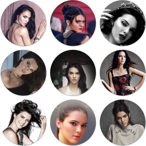 58mm Kendall Jenner Icons Pins Badge Decoration Brooches Metal Badges For Backpack Decoration