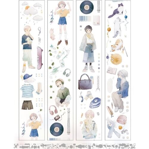 1Loop 5cmx100cm Cute Little Girl Washi Tape Decoration Collage