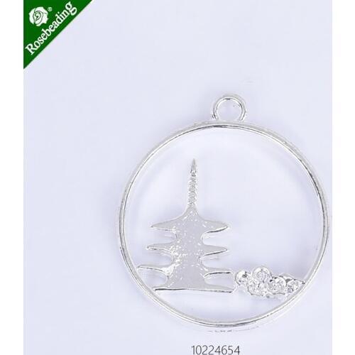 25mm House shape Open Back Bezel Charms for Resin Open Back Bezel Pendant Tray Pendant Frame,sold 10pcs/lot