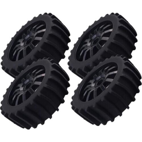 4Pcs 1/8 RC Off Road Buggy Snow Sand Paddle Tires Tyre Wheel for HSP HPI Baja