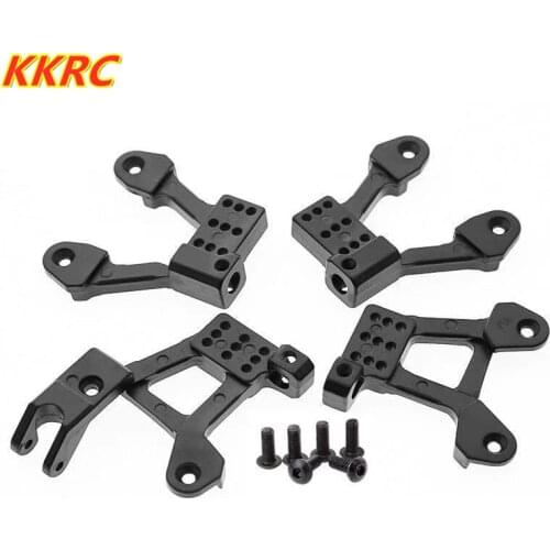 4PCS Aluminum Front Rear Shock Tower Mount Shock Absorber Bracket For 1/10 RC Crawler TRX-4 Bronco K5 G500 Defender TRX4
