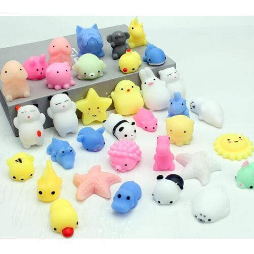 8~16pcs Squishy Toys Soft Cat Animal Mini Mochi Soft Slow Rising Mochi Squishy Funny Toy Squeeze Antistress Pranks Gag Joke Gift