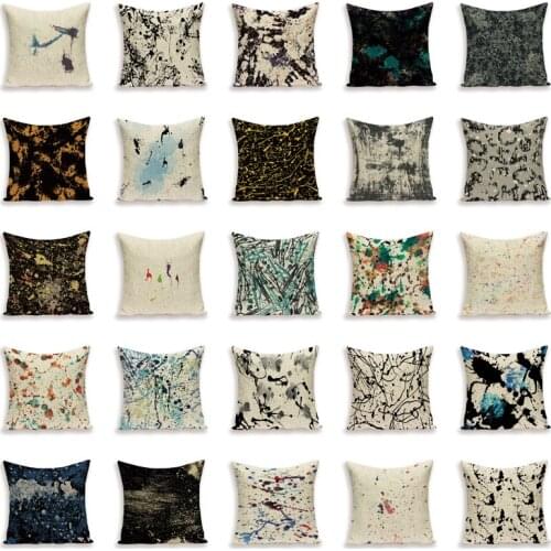 Abstract Retro Cover Pillow Gray Line Home Decoration Accessories Pillows Case Decor for Home Decor Cushions Cover Kissenbezug