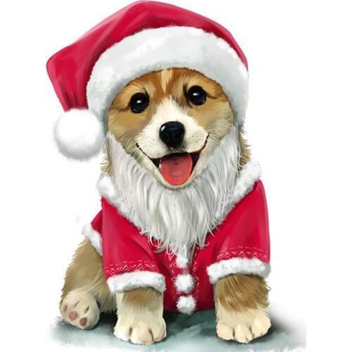 Full Square Round Drill Stone 5D Diy Diamond Painting Embroidery Cross Stitch Christmas Gift Diamant Mosaic Dog Puppy