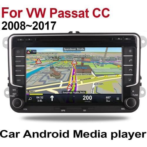 For Volkswagen VW Passat CC Android 2 Din Auto Radio DVD 2008 2009 2010 2011 2012 213 2014 2015 2016 2017 GPS Navigation WIFI BT
