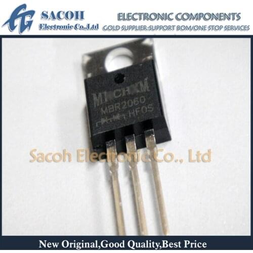 10Pcs MBR2060CD or MBRB2060CT MBR2060CT or B2060G TO-263 20A 60V Schottky Barrier Rectifier