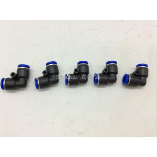 Free shipping elbow pu hose connector 90 degree nylon pipe joint pneumatic air fitting,copper fitting