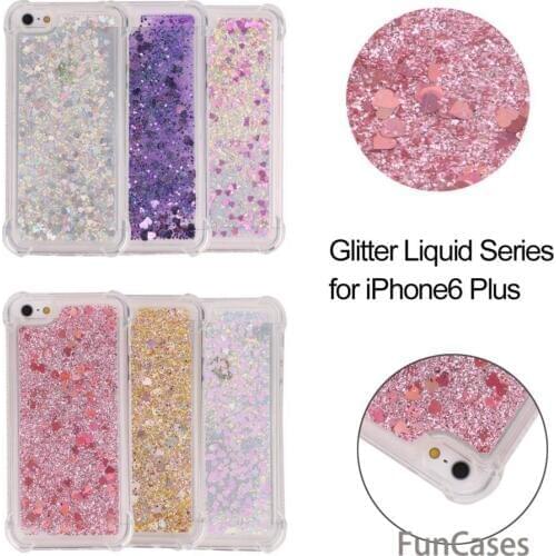 Glitter Case sFor Capa iPhone 6 Plus Soft Silicone Phone Case Wonderful Abstract Wallet Case sFor iPhone 6S Plus Telefon Calda