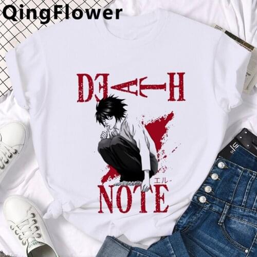 Anime Death Note Misa Amane top tees clothes male white t shirt plus size grunge couple aesthetic tshirt top tees tumblr