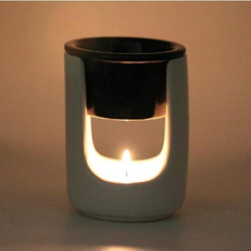 Black/White Bucket Design Aromatherapy Oil Burner Bedroom Candle Holder Fragrance Lamps Air Freshener Burner SK116