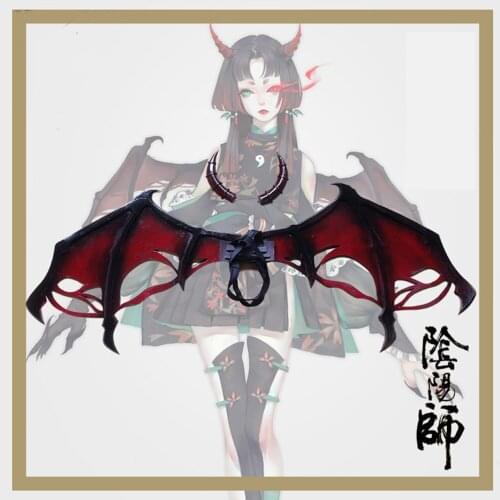 Hot Game Onmyoji Kyuuketsuhime Cosplay props wings headwear horns for Halloween Christmas Party Masquerade Anime Shows