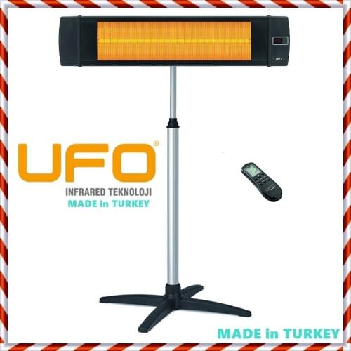 UFO Infrared Patio Thermostat Heater Indoor Outdoor Electric Remote Control Stove Panel Wall Mounted 220V +LEG INCLUDED