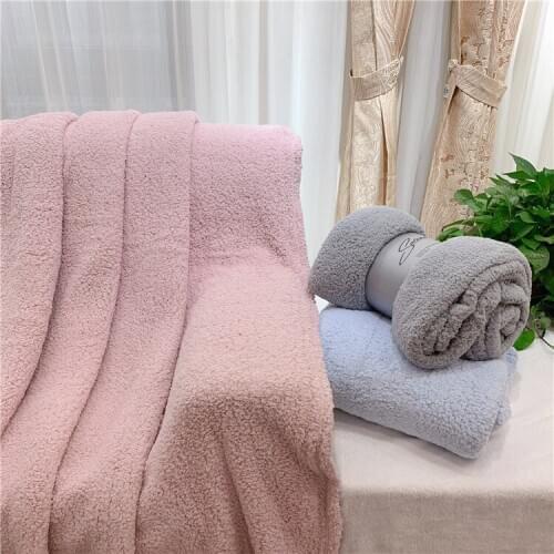 Cashmere Sherpa Blanket for Baby Kids Comforter Bedding Plaid Student Teenager Dormitory Quilt