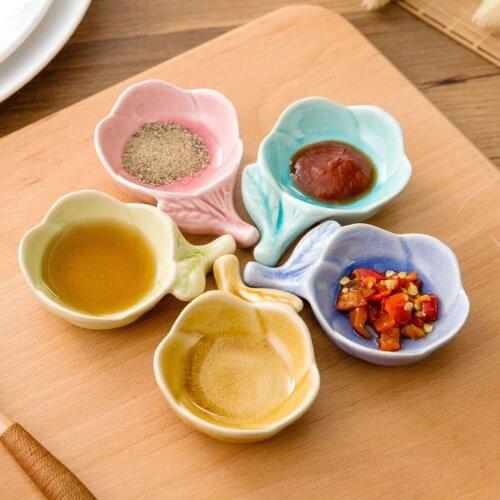 Ceramic Dishes Seasoning Dipping Bowl Tableware Dishes Sauce And Vinegar Storage Ice Crack Glaze Ceramics Appetizer Plates