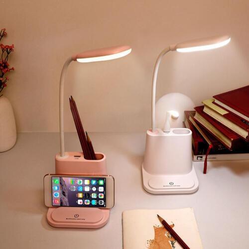 Creative Folding Table Lamp LED Pen Holder Mobile Phone Charging Desk Lamp Night Light Eye Protection Reading Lamp for Students