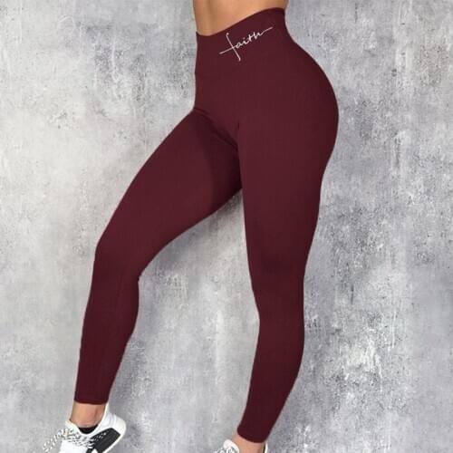 Ogilvy Mather 2020 Letter printing Leggings Women Workout Leggings Slim Leggins Polyester High Waist Jeggings Women Pencil Pants